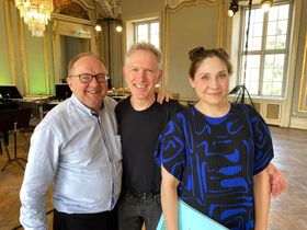 With Hans Abrahamsen and Hans Gefors